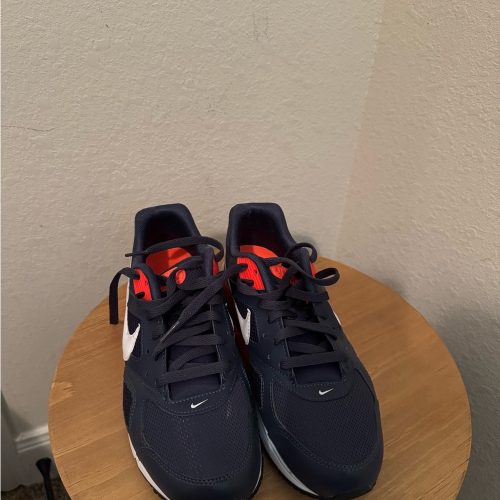 Nike Dark Blue and Bright Red Athletic Shoes